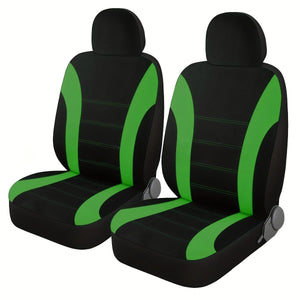Planet Gates Green / 2pcs Front Seat Cover 2pcs Car Seat Cover Polyester Mesh Front Seat Cover