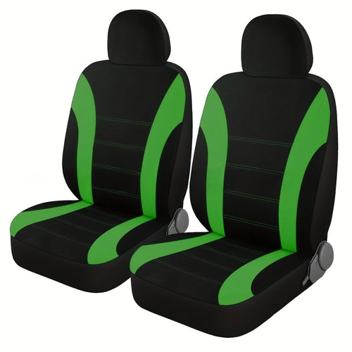 Planet Gates Green / 2pcs Front Seat Cover 2pcs Car Seat Cover Polyester Mesh Front Seat Cover