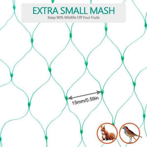 Planet Gates Green / 2x5m/199.9x500.13cm Protect Your Plants, Fruits, Trees, and Vegetables with 1pc Anti-bird Netting Deer Fence Pond Netting!