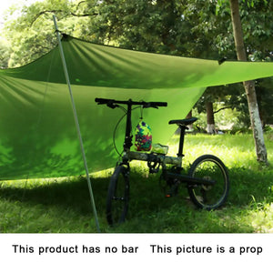 Planet Gates Green / 3*3M 3x3m Car Side Awning Outdoor Camping Tent Tarp Waterproof Picnic Mat with Carrying Bag RainTarp Hammock Canopy Shade Sun Shelter