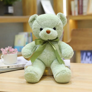 Planet Gates Green / 30CM Cute Teddy Bear Plush Soft Stuffed Bear Animal Toy Plushie Kawaii Cat Baby Sleeping Toys Home Decor For Kids Girl Gifts