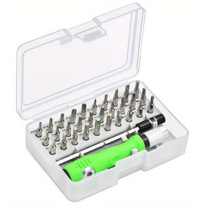 Planet Gates Green 32pcs In 1 32 In 1 Precise Screwdriver Set Mini Magnetic Bits Kit Phone Laptop Mobile Maintenance Tool