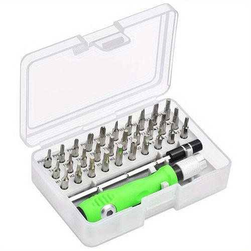 Planet Gates Green 32pcs In 1 32 In 1 Precise Screwdriver Set Mini Magnetic Bits Kit Phone Laptop Mobile Maintenance Tool