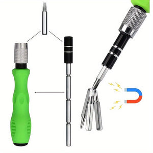 Planet Gates Green 32pcs In 1 32 In 1 Precise Screwdriver Set Mini Magnetic Bits Kit Phone Laptop Mobile Maintenance Tool