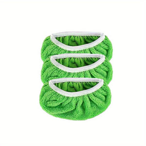 Planet Gates Green / 3pcs 3pcs, Microfiber Cleaning Mop Replacement Pad, Flat Floor Mop Cloth, Washable And Durable Replacement Mop Cloth, Wet And Dry Use, Easy To Clean, Cleaning Supplies, Back To School Supplies