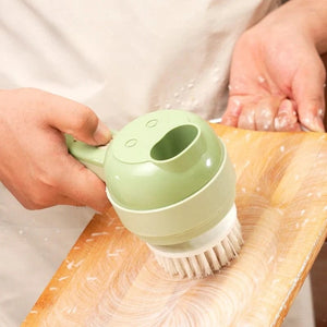 Planet Gates green 4 in 1 Handheld Electric Food Cutter Set, Kitchen Gods Wireless Food Processor for Fruits, Vegetables and Meat