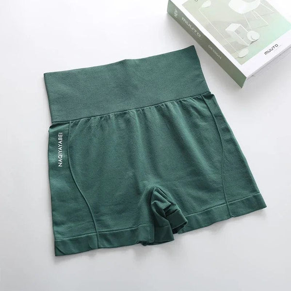 Planet Gates green / 40-60KG Women New Seamless Shorts Female Cycling Jogging Fitness High Waist Sports Shorts Push Up Gym Shorts Leggings Yoga Clothing