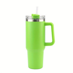 Planet Gates Green / 40oz 1pc 40 Oz Tumbler With Lid And Straw, 18/8 Stainless Steel Vacuum Insulated Travel Mug, Thermal & Lced Coffee Cup, Double Wall Leak-proof Sports Water Bottle For Hot And Cold Drinks