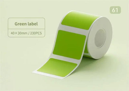 Planet Gates green 40x30 / CHINA Niimbot B21/B1/B3S Thermal Label Sticker Paper Printable White 20-50mm Width Clothing Tag Commodity Price Food Self-Adhesive