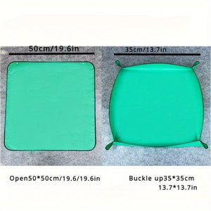 Planet Gates Green / 50*50cm/19.6*19.6in 1 Pack, 49.78*49.78cm Garden Mats Waterproof Thickened Soil Change Mats Plant Flowers And Meat Tools Change Pot Plant Mats Gardening Tools