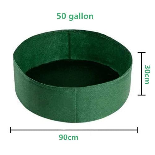 Planet Gates green 50 gallon 10/40/50/100 Gallons fabric garden raised bed round planting container grow bags fabric planter pot for plants nursery pot