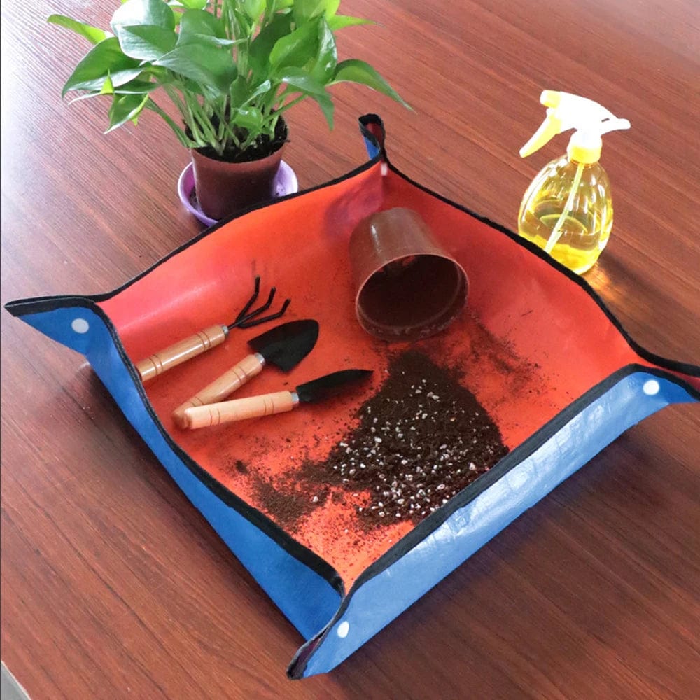 Planet Gates green 50x50 1pcs Planting Mat 50cm-100cm Gardening Potting Pad Foldable Garden Plant Flower Pot Transplanting Waterproof Mats