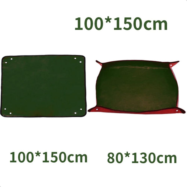 Planet Gates green 50x50 1pcs Planting Mat 50cm-100cm Gardening Potting Pad Foldable Garden Plant Flower Pot Transplanting Waterproof Mats