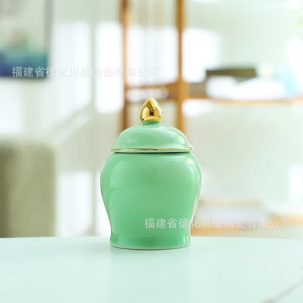 Planet Gates Green / 6.2X9CM Ceramic Cremation Pet Urn, Small Model, Cat Ashes Box, Personalized Mini Animal Coffin, Anniversary Dog, Cat, Bird, Funeral Deco