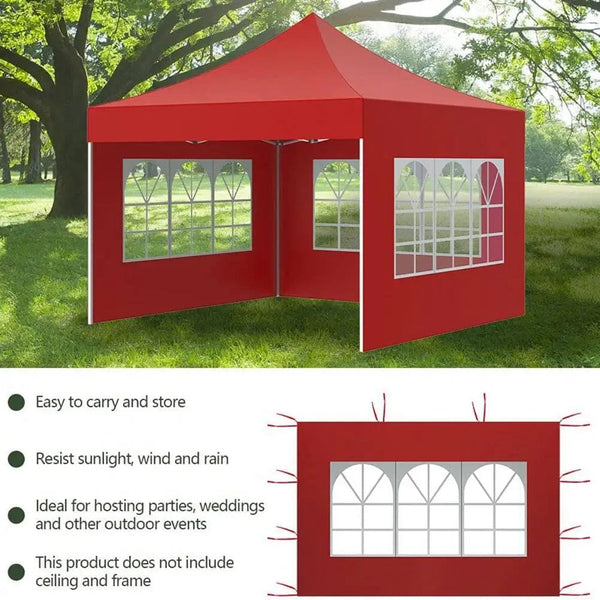 Planet Gates Green / 600cm x 200cm Folding Canopy Tent Tarp Oxford Waterproof Camping Canopy Tent Cloth Outdoor Patio Sun Shelter Tent Without Canopy Top Frame
