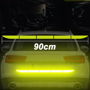 Planet Gates Green 90cm/35.43in Reflective Car Decal Safety Warning Reflector Tape Car Stickers Anti Collision Warning Reflector Sticker Auto Accessories