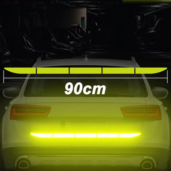Planet Gates Green 90cm/35.43in Reflective Car Decal Safety Warning Reflector Tape Car Stickers Anti Collision Warning Reflector Sticker Auto Accessories