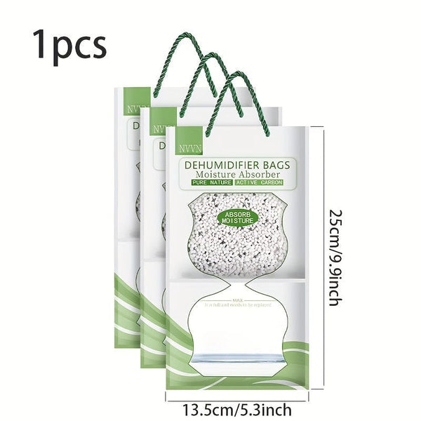 Planet Gates Green Activated Carbon To Remove Odor And Formaldehyde 100g / 1pc 1/5/20pcs Dehumidifying Bag Mildew-proof Moisture-proof Agent Desiccant Household Hanging Moisture-absorbing Bag Wardrobe Dehumidifier Hanging Moisture-absorbing Bag Bag Household Dormitory Student Moisture-