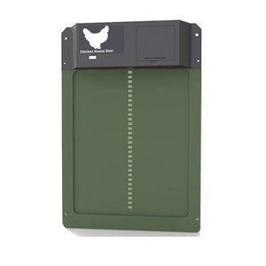 Planet Gates green Automatic Chicken Coop Door Opener Battery Powered Light Sense Control Waterproof Pet Flap Accessories Upgrade ABS House Gate