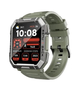 Planet Gates Green Blackview W60 2024 New Smartwatch 2.01'' HD Display TFT Rugged Smart Watch for Outdoor With Emergency Lighting Bluetooth Calling