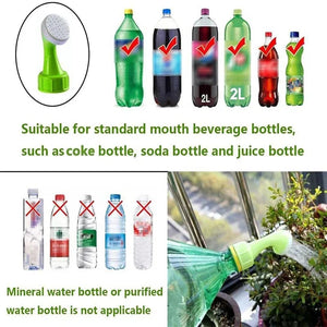 Planet Gates Green Bottle Cap Sprinkler Portable Plastic Plant Nozzles Garden Plant Watering Sprayers DIY Irrigation Head Indoor Outdoor Water Cans
