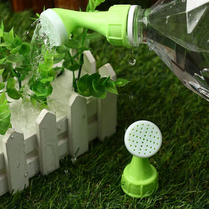 Planet Gates Green Bottle Cap Sprinkler Portable Plastic Plant Nozzles Garden Plant Watering Sprayers DIY Irrigation Head Indoor Outdoor Water Cans