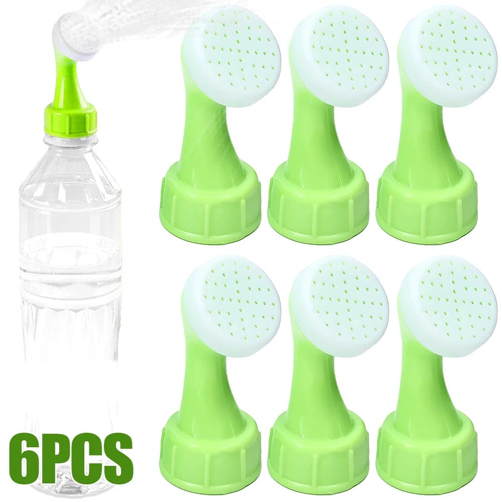 Planet Gates Green Bottle Cap Sprinkler Portable Plastic Plant Nozzles Garden Plant Watering Sprayers DIY Irrigation Head Indoor Outdoor Water Cans