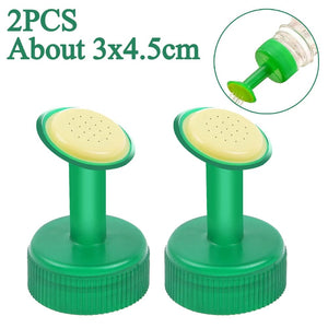 Planet Gates Green Bottle Cap Sprinkler Portable Plastic Plant Nozzles Garden Plant Watering Sprayers DIY Irrigation Head Indoor Outdoor Water Cans