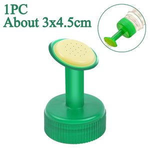 Planet Gates Green Bottle Cap Sprinkler Portable Plastic Plant Nozzles Garden Plant Watering Sprayers DIY Irrigation Head Indoor Outdoor Water Cans
