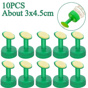 Planet Gates Green Bottle Cap Sprinkler Portable Plastic Plant Nozzles Garden Plant Watering Sprayers DIY Irrigation Head Indoor Outdoor Water Cans