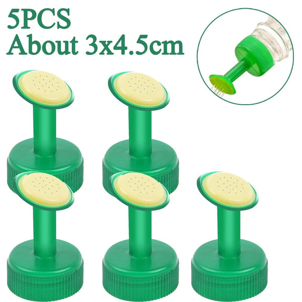 Planet Gates Green Bottle Cap Sprinkler Portable Plastic Plant Nozzles Garden Plant Watering Sprayers DIY Irrigation Head Indoor Outdoor Water Cans