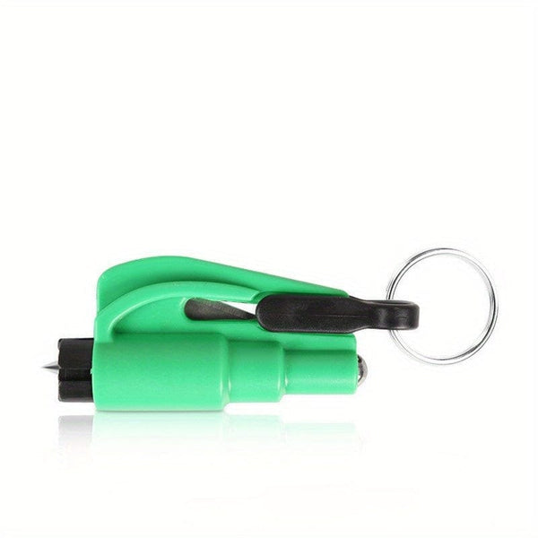 Planet Gates Green Car Keychain Hammer Three-in-one Car Window Breaking Hammer Multifunctional Emergency Escape Hammer Mini Window Breaker
