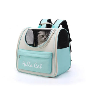 Planet Gates Green Cat Carrier Bags Windproof Outdoor Travel Backpack for Cat Small Dogs Transport Carrying Bag Cat Backpack Carriers With Cushion
