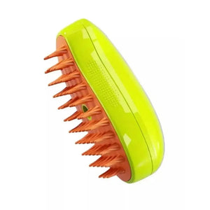 Planet Gates Green Cat Steam Brush Pet Triple Beauty Comb Dog Grooming Hair Removal Comb Electric Spray Dogs Steamy Supplies Products Home Garden