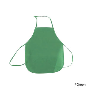 Planet Gates green Children Plain Apron Colorful Non-Woven Fabric Kids Painting Drawing Toys Aprons Crafts Playset Baking Cooking Bib Apron