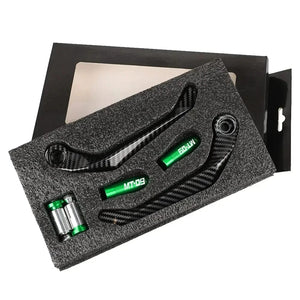 Planet Gates green / CHINA 1 pair Motorcycle Universal Imitation carbon fiber metal Handlebar Guard Brake Clutch Levers Protector For Mt 09 2005-2022 ﻿