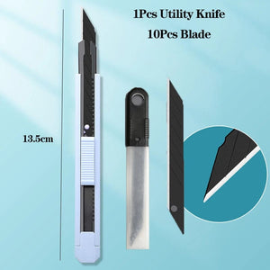 Planet Gates green / CHINA Multifunction Portable Utility Knife W/ Blade Pocket Craft Wrapping Box Paper Envelope Cutter Letter Opener Student Art Supplies