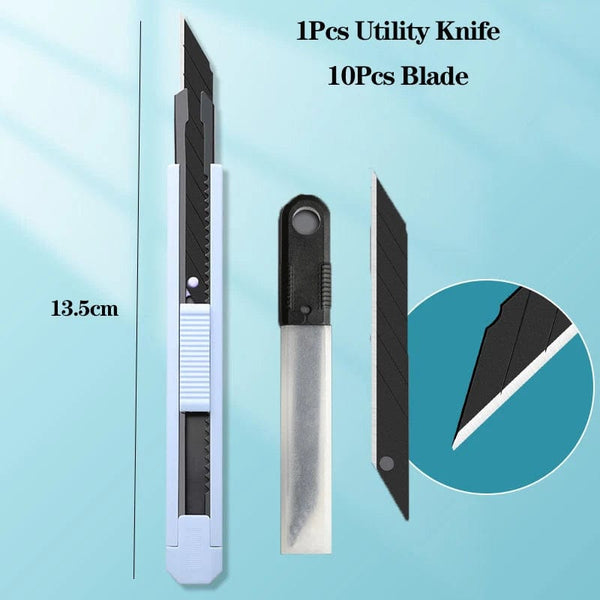 Planet Gates green / CHINA Multifunction Portable Utility Knife W/ Blade Pocket Craft Wrapping Box Paper Envelope Cutter Letter Opener Student Art Supplies