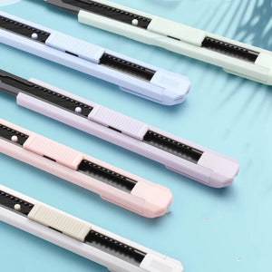 Planet Gates green / CHINA Multifunction Portable Utility Knife W/ Blade Pocket Craft Wrapping Box Paper Envelope Cutter Letter Opener Student Art Supplies