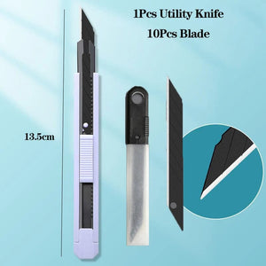 Planet Gates green / CHINA Multifunction Portable Utility Knife W/ Blade Pocket Craft Wrapping Box Paper Envelope Cutter Letter Opener Student Art Supplies