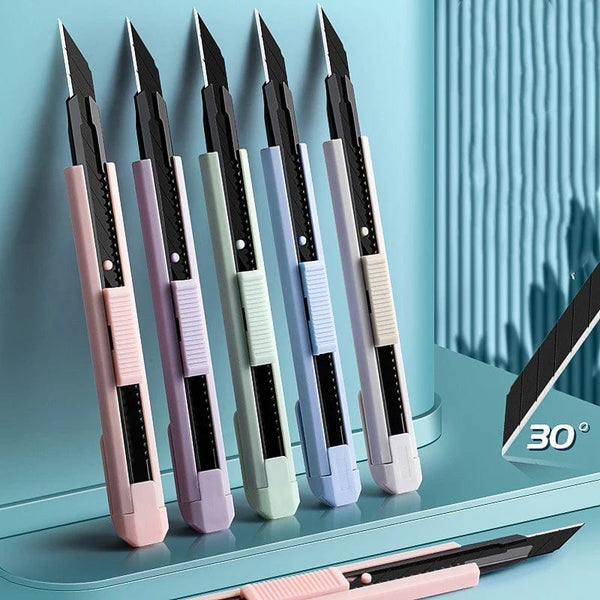 Planet Gates green / CHINA Multifunction Portable Utility Knife W/ Blade Pocket Craft Wrapping Box Paper Envelope Cutter Letter Opener Student Art Supplies