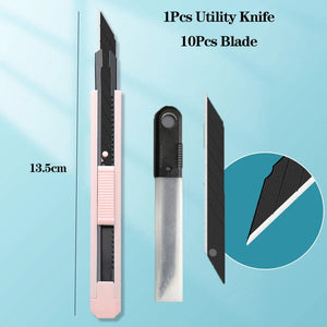 Planet Gates green / CHINA Multifunction Portable Utility Knife W/ Blade Pocket Craft Wrapping Box Paper Envelope Cutter Letter Opener Student Art Supplies
