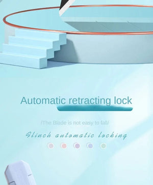 Planet Gates green / CHINA Multifunction Portable Utility Knife W/ Blade Pocket Craft Wrapping Box Paper Envelope Cutter Letter Opener Student Art Supplies