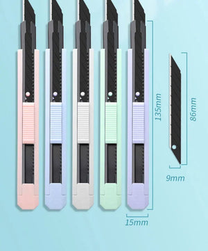 Planet Gates green / CHINA Multifunction Portable Utility Knife W/ Blade Pocket Craft Wrapping Box Paper Envelope Cutter Letter Opener Student Art Supplies