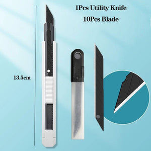 Planet Gates green / CHINA Multifunction Portable Utility Knife W/ Blade Pocket Craft Wrapping Box Paper Envelope Cutter Letter Opener Student Art Supplies