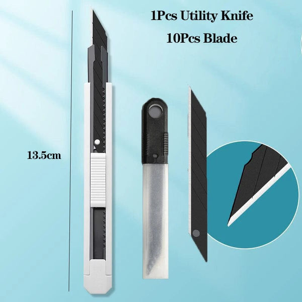 Planet Gates green / CHINA Multifunction Portable Utility Knife W/ Blade Pocket Craft Wrapping Box Paper Envelope Cutter Letter Opener Student Art Supplies
