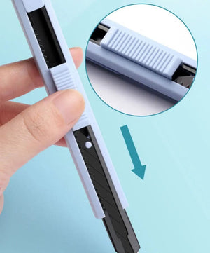 Planet Gates green / CHINA Multifunction Portable Utility Knife W/ Blade Pocket Craft Wrapping Box Paper Envelope Cutter Letter Opener Student Art Supplies