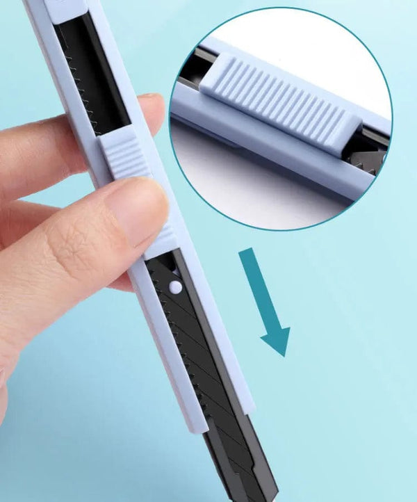 Planet Gates green / CHINA Multifunction Portable Utility Knife W/ Blade Pocket Craft Wrapping Box Paper Envelope Cutter Letter Opener Student Art Supplies