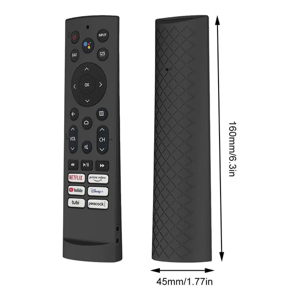 Planet Gates green / CHINA Silicone Shell for Hisense ERF3F80H ZDB1210320 Remote Control Smart TV Remote Sleeve Dustproof Protective Cover Replacement Case