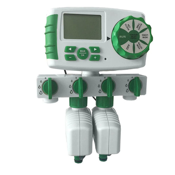 Planet Gates green controller / CHINA Aqualin Garden Automatic 4-zone Irrigation Watering Timer Controller System with 2 Solenoid Valve Irrigation Programmer